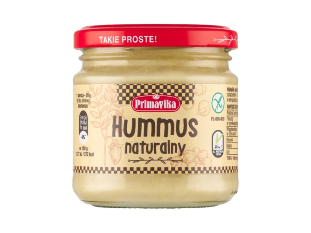 Hummus naturalny pasta kanapkowa 160g