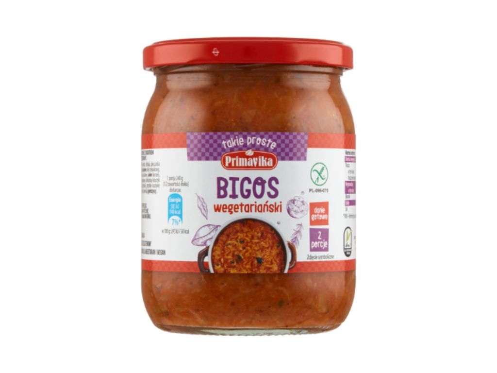Bigos wegetariański roślinny danie obiadowe 480g