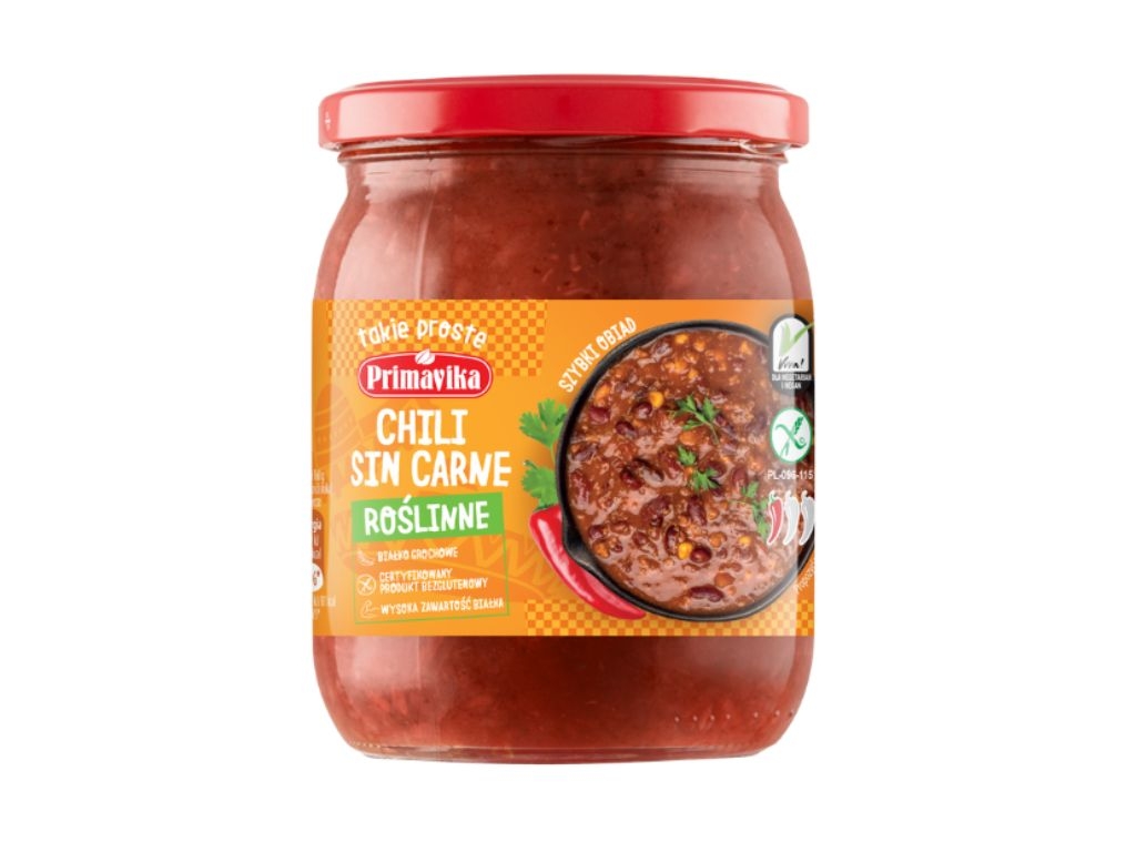Chili sin carne roślinne danie obiadowe 470g