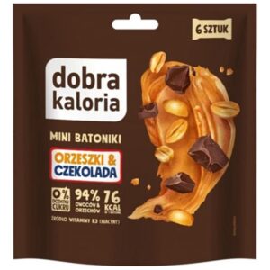 Mini batoniki orzeszki & czekolada bez dodatku cukru 108 g
