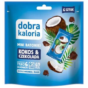 Mini batoniki kokos & czekolada bez dodatku cukru 102 g