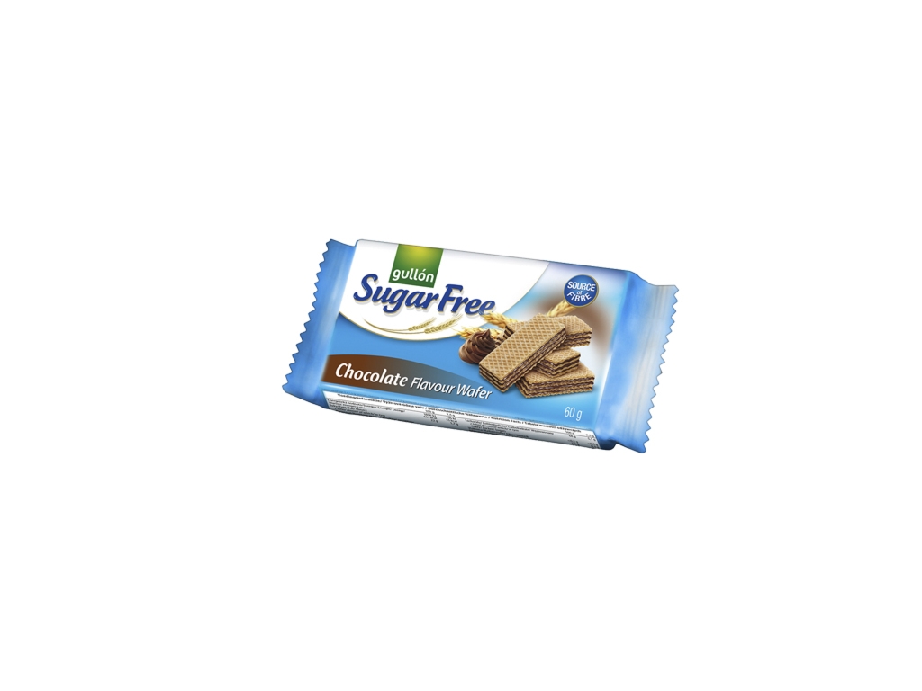 Wafle czekoladowe bez dodatku cukru 60 g