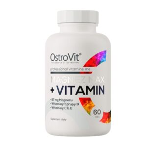 Magnez MAX + Vitamin 60 tabletek - OstroVit