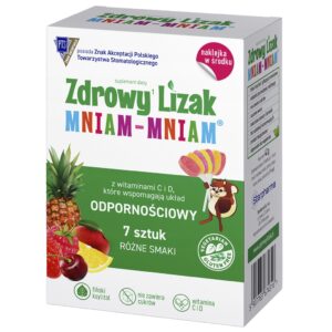 Lizak zestaw 7 sztuk mix + naklejka